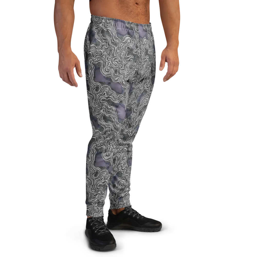 Sinuous Static on Men's Joggers — Right