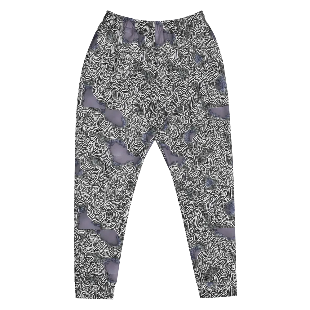 Sinuous Static on Men's Joggers — Front