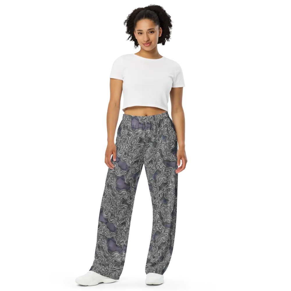 Sinuous Static on Wide-Leg Pants — Front