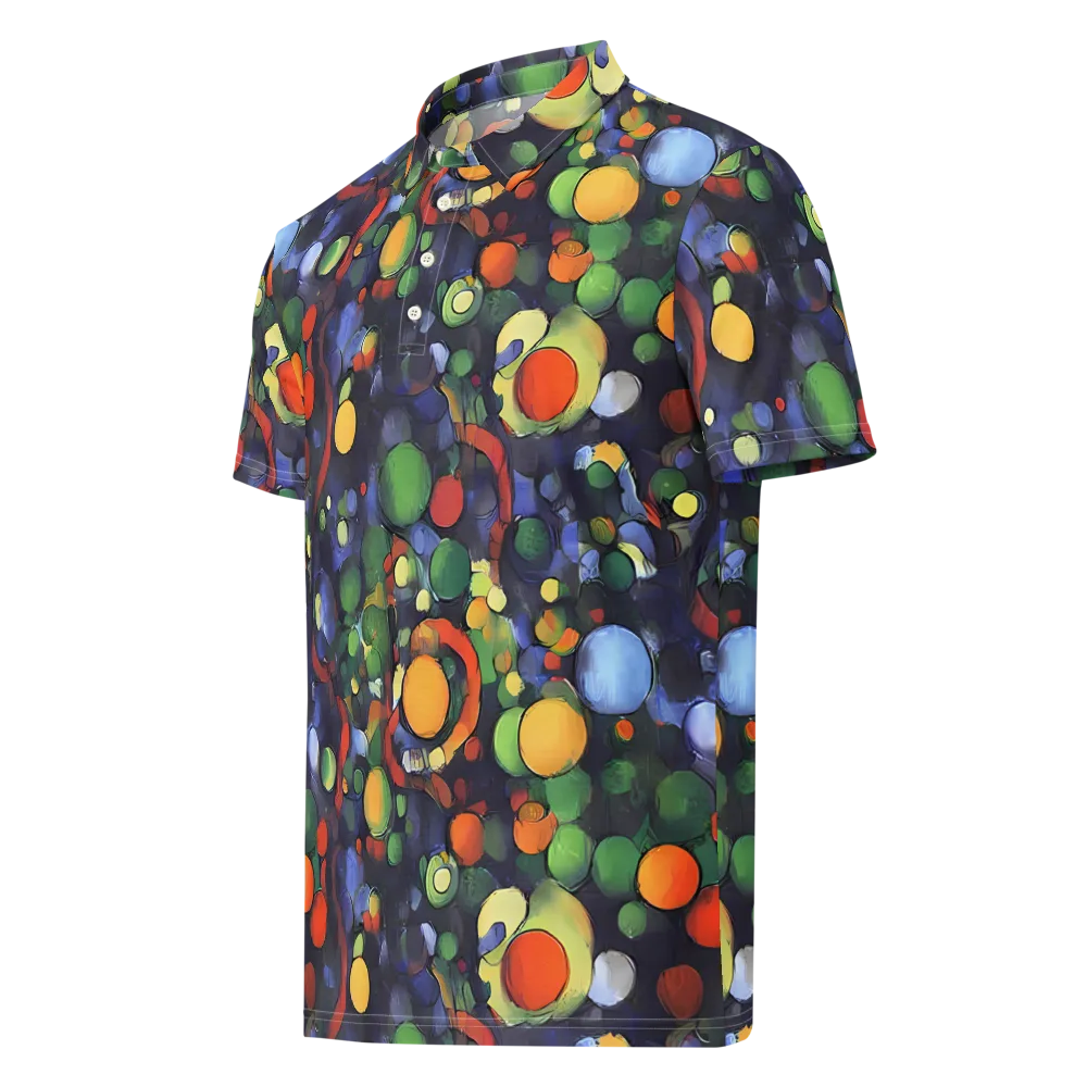 Cobalt Harvest on Men's Slim Fit Polo Shirt — Left Front