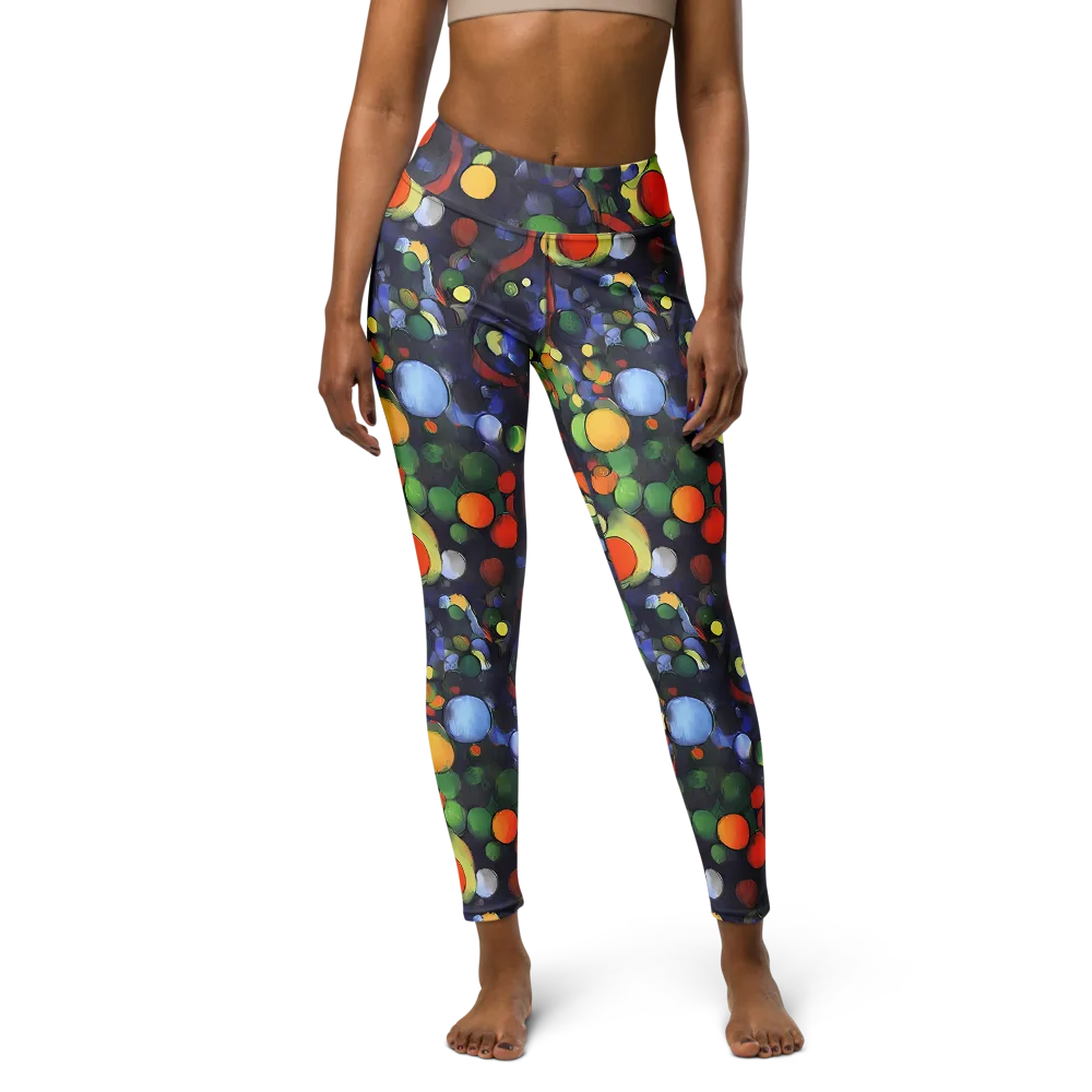 Cobalt Harvest on Yoga Leggings — Front