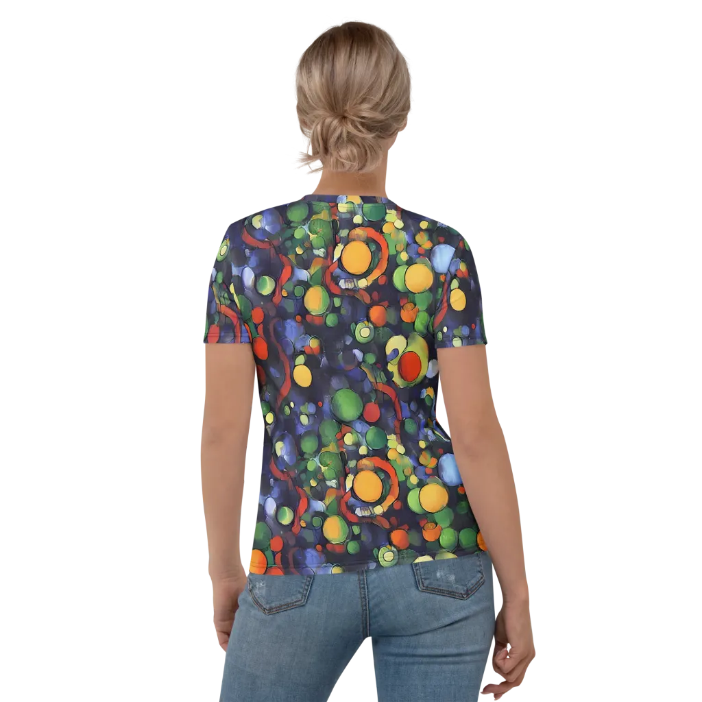 Cobalt Harvest on Women's Crew Neck T-Shirt — Back