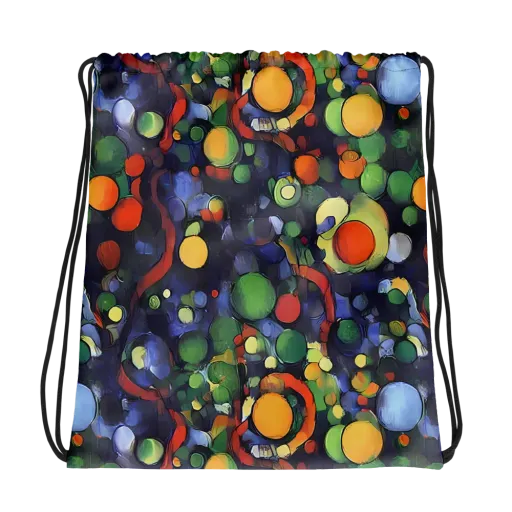 Cobalt Harvest on a Drawstring Bag