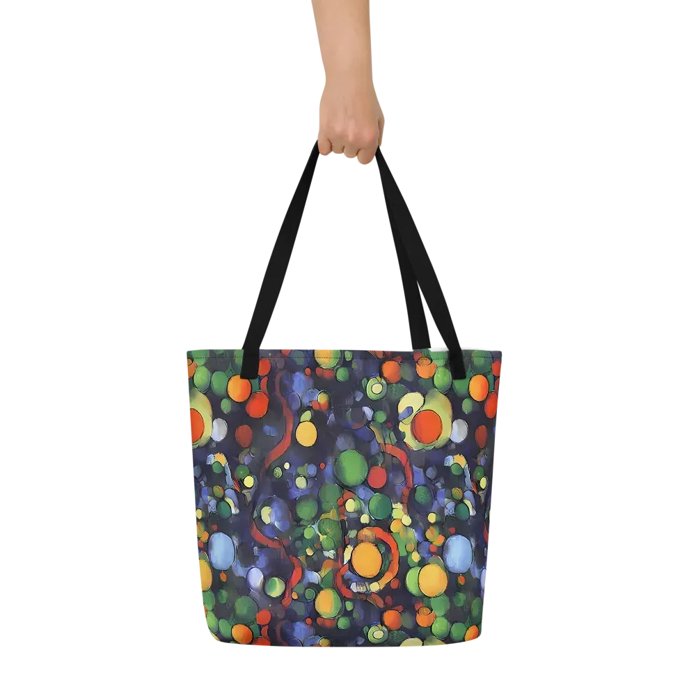 Cobalt Harvest on Large Tote Bag W/ Pocket — Front