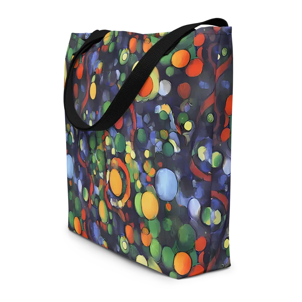 Cobalt Harvest on Large Tote Bag W/ Pocket — Front
