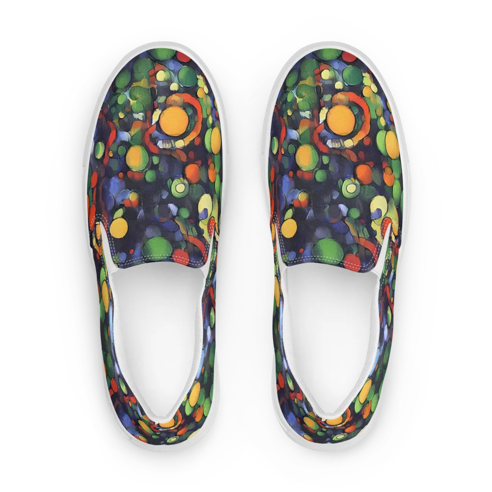 Cobalt Harvest on Women's Slip-On Canvas Shoes — Front