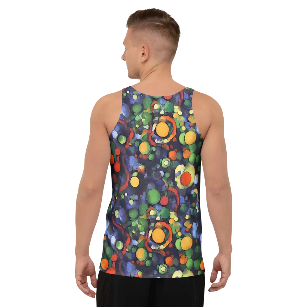 Cobalt Harvest on Men's Tank Top — Back