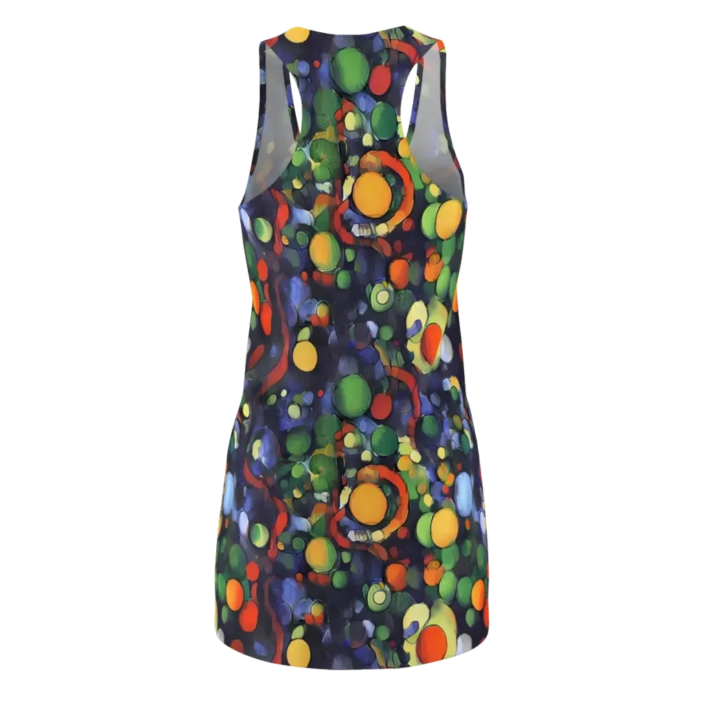 Cobalt Harvest on Racerback Dress — Back