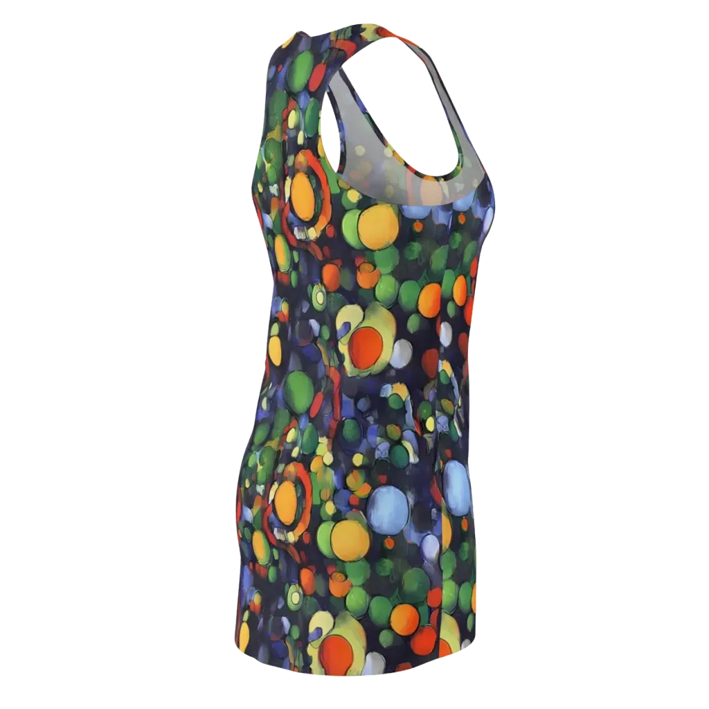 Cobalt Harvest on Racerback Dress — Back Side