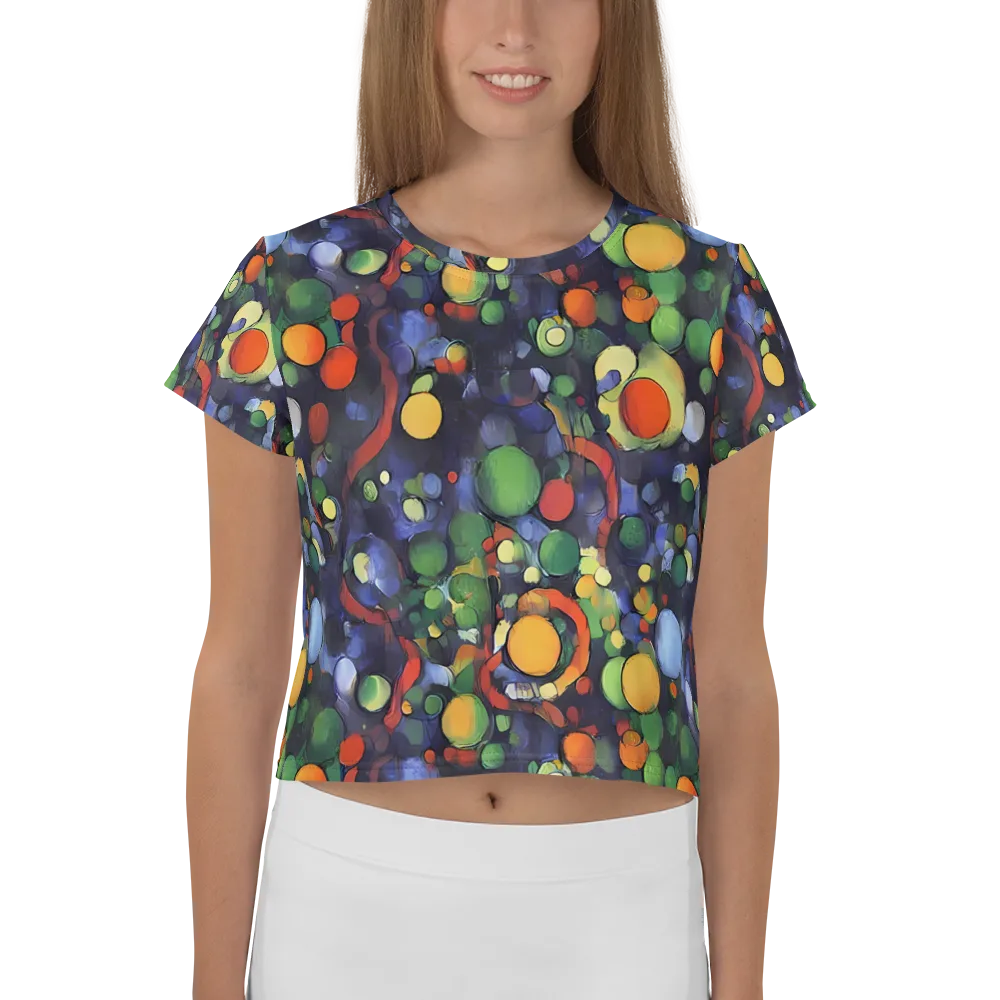 Cobalt Harvest on Crop Tee — Front