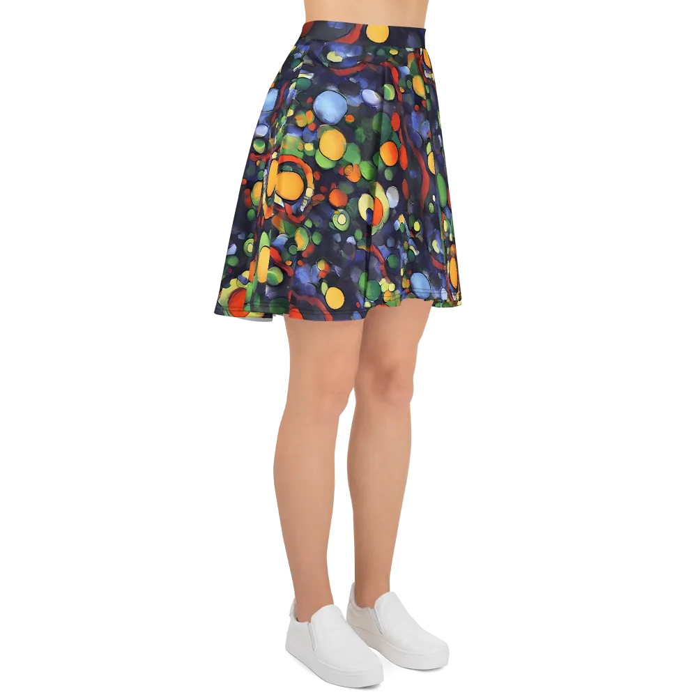 Cobalt Harvest on Skater Skirt — Right