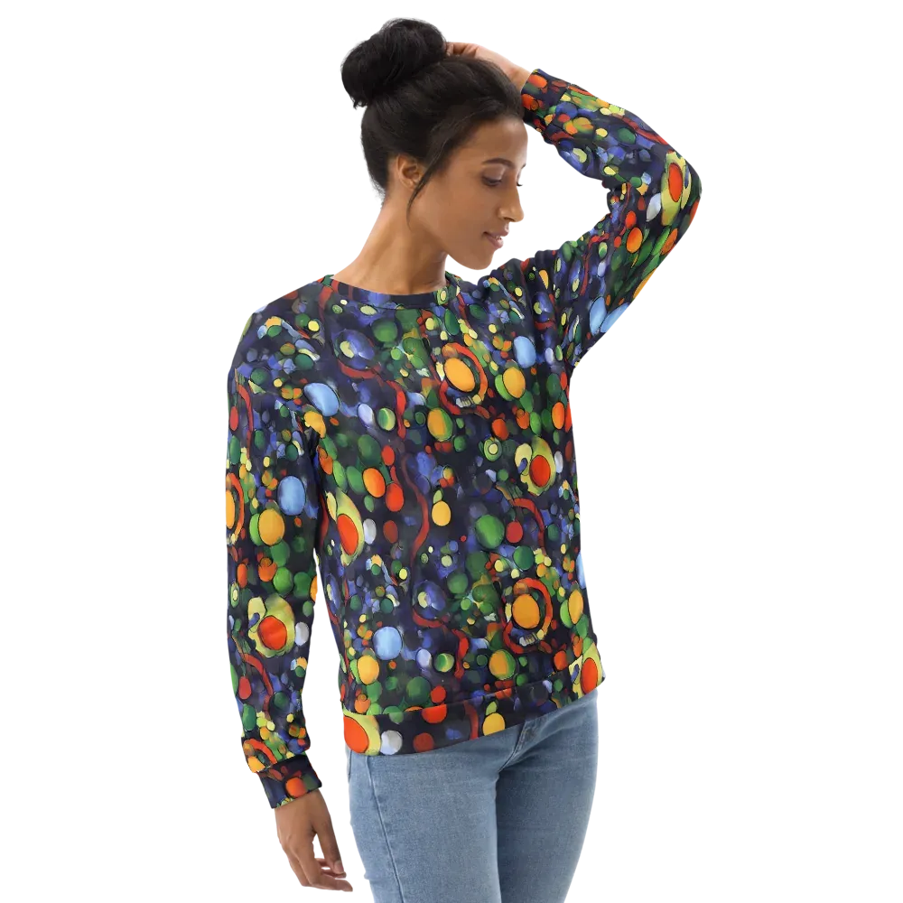 Cobalt Harvest on Sweatshirt — Right Front