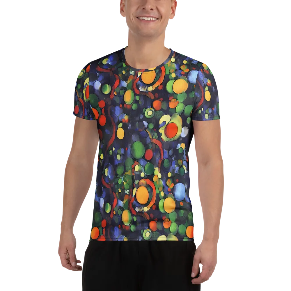 Cobalt Harvest on Men's Athletic T-Shirt — Front