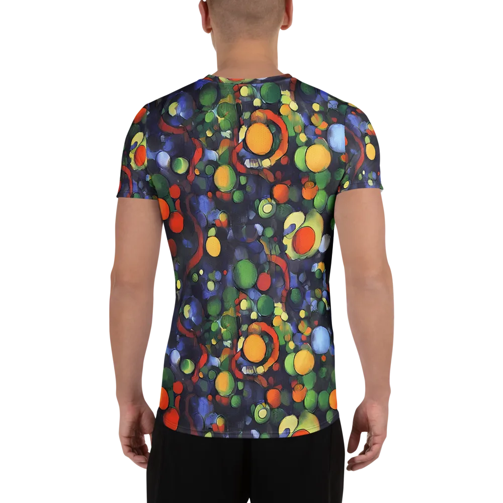 Cobalt Harvest on Men's Athletic T-Shirt — Back