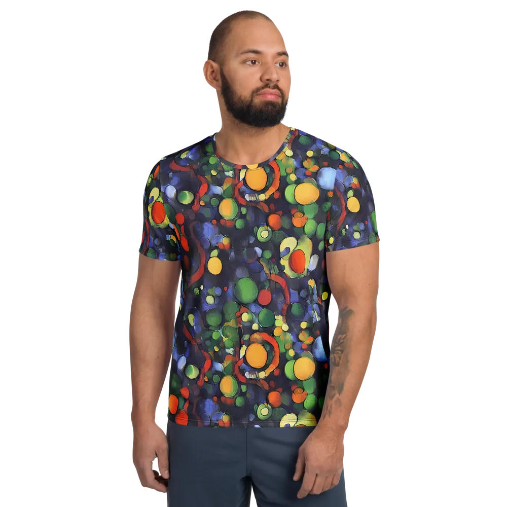 Cobalt Harvest on Men's Athletic T-Shirt — Front