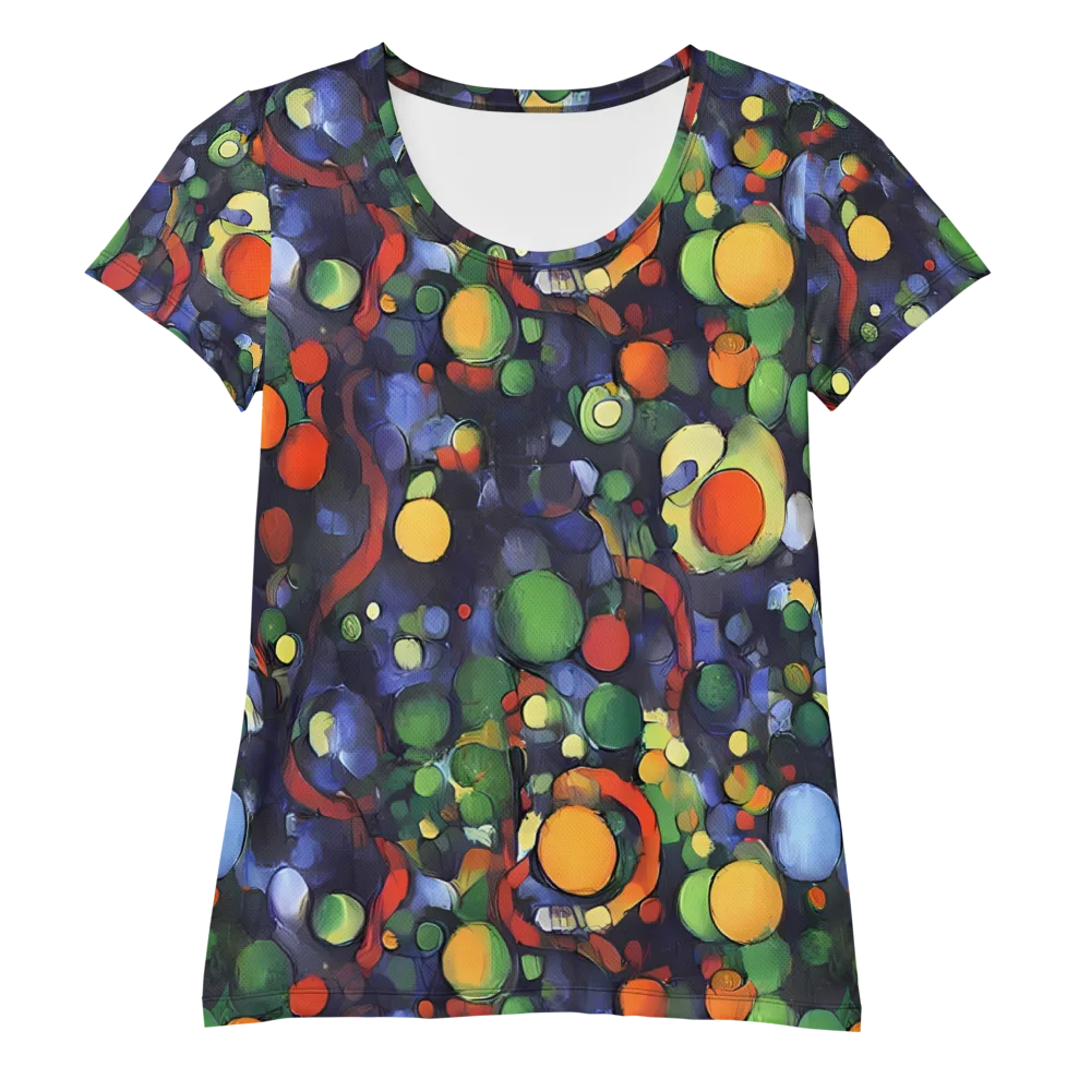Cobalt Harvest on Women's Athletic T-Shirt — Front