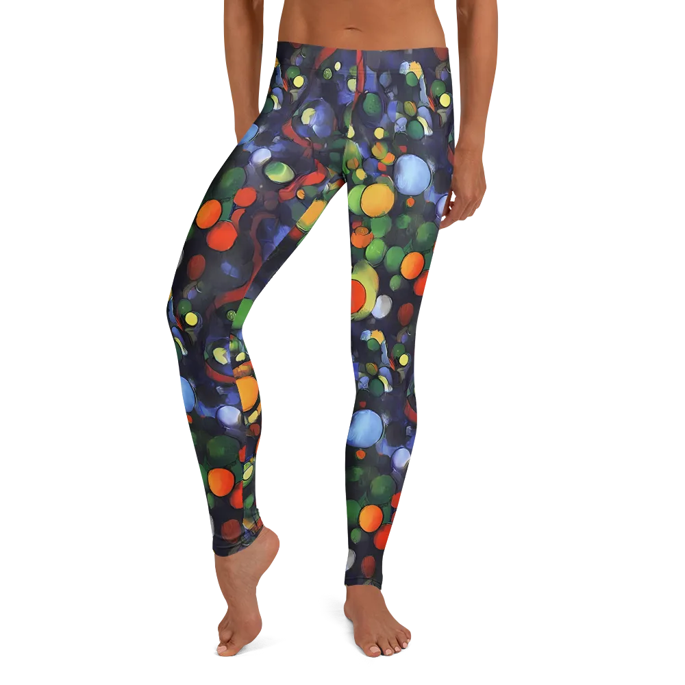 Cobalt Harvest on Leggings — Front