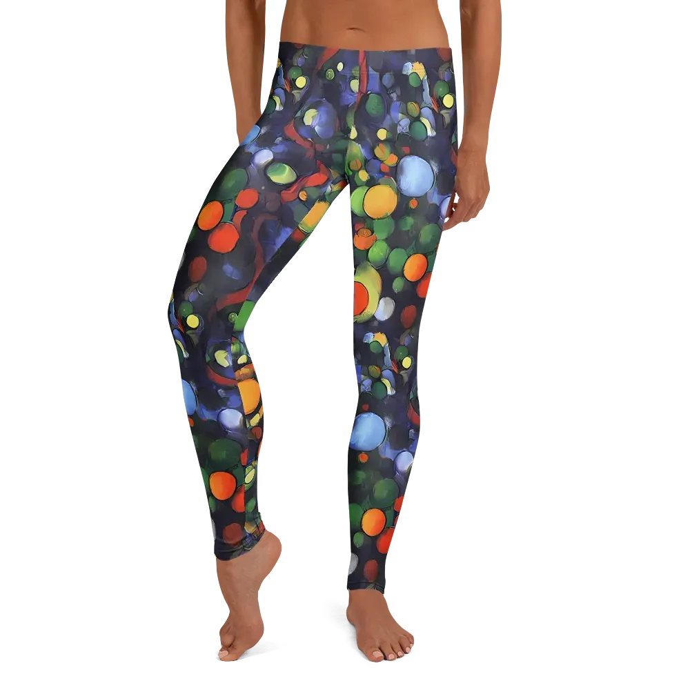 Cobalt Harvest on Leggings — Front