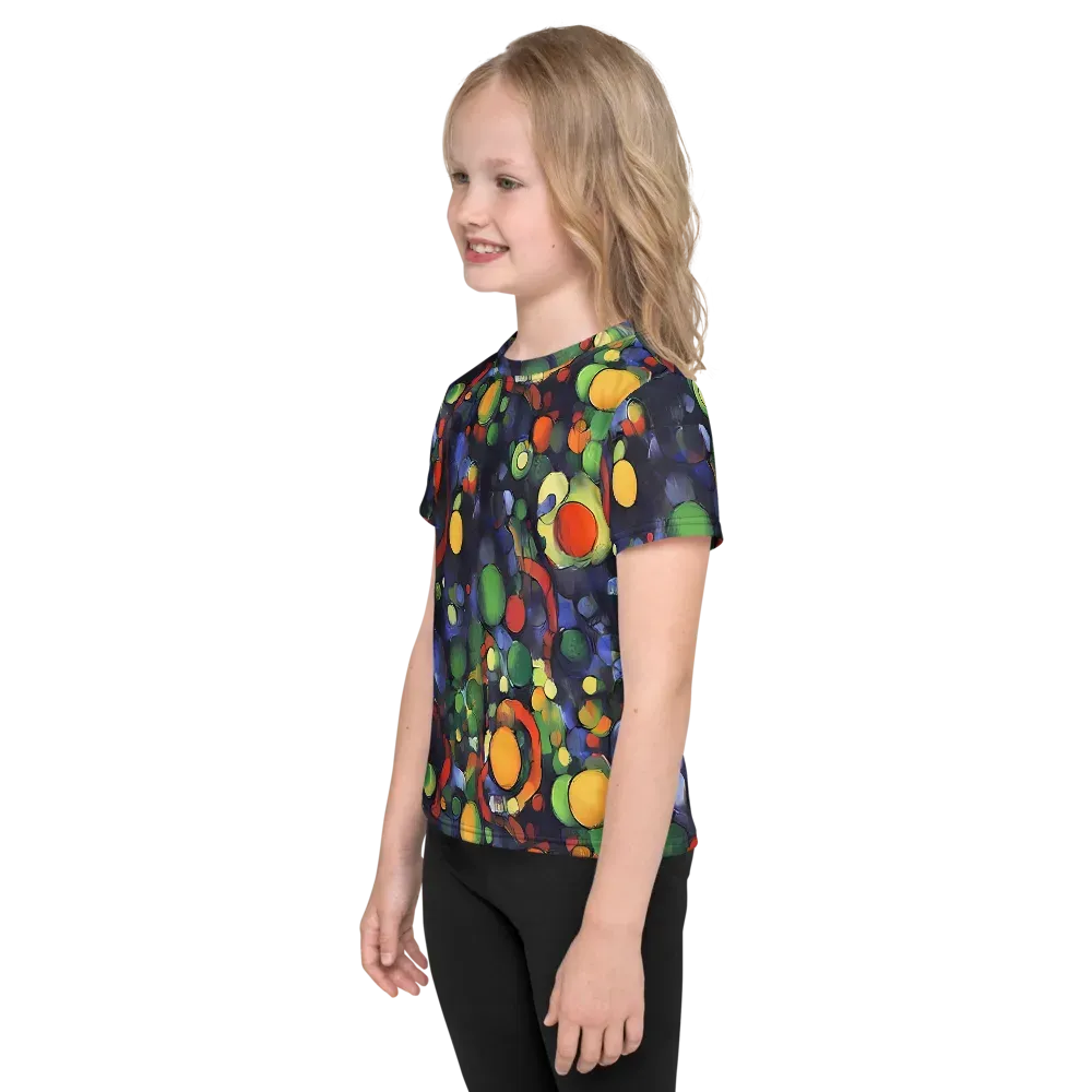 Cobalt Harvest on Kids Crew Neck T-Shirt — Left