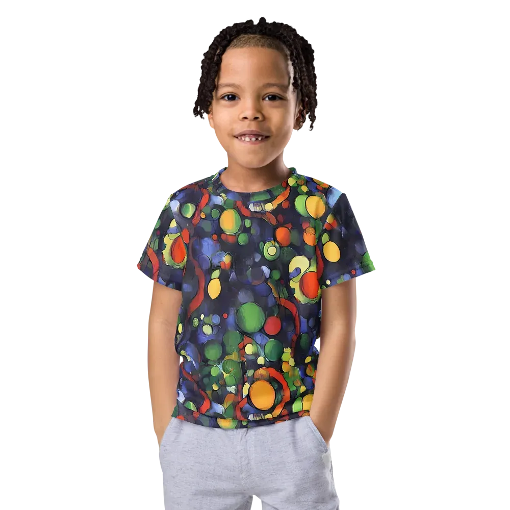 Cobalt Harvest on Kids Crew Neck T-Shirt — Front
