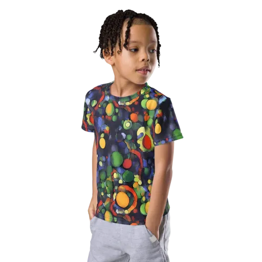 Cobalt Harvest on a Kids Crew Neck T-Shirt