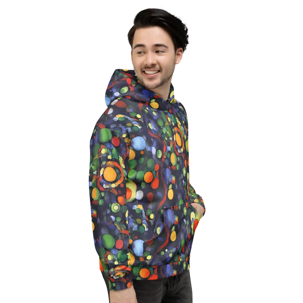 Cobalt Harvest on Hoodie — Right
