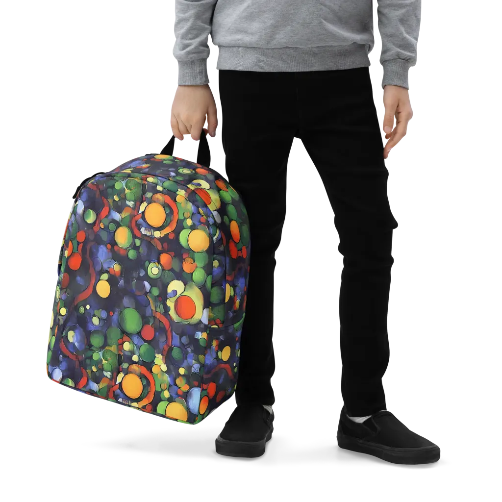Cobalt Harvest on Minimalist Backpack — Zoomed-in