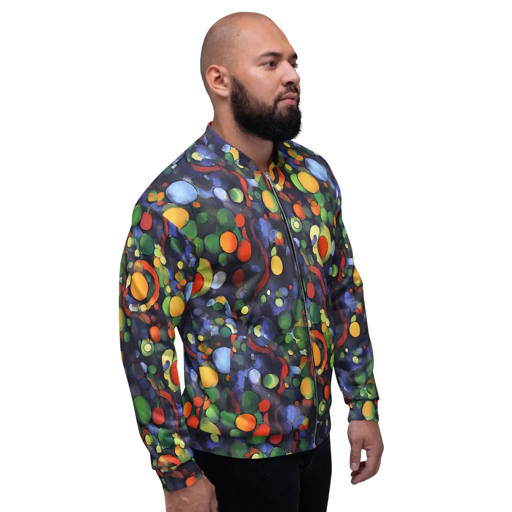 Cobalt Harvest on Bomber Jacket — Right