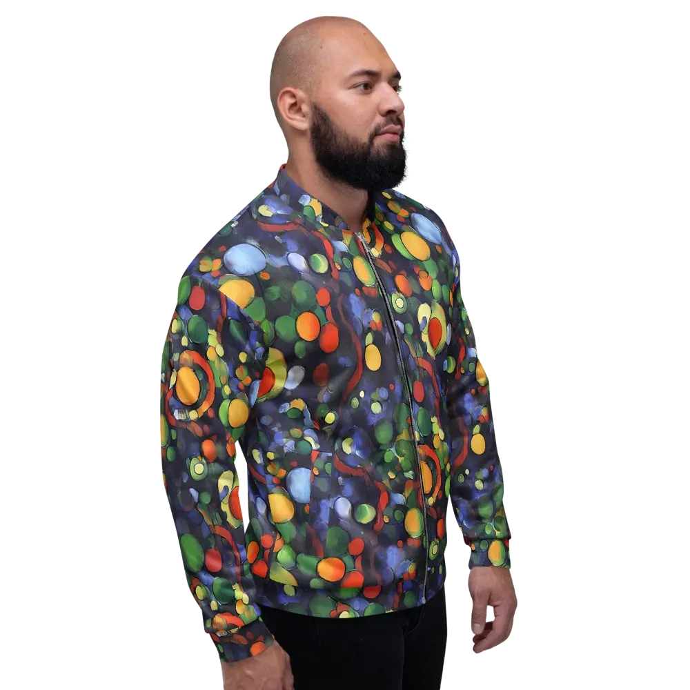 Cobalt Harvest on Bomber Jacket — Right