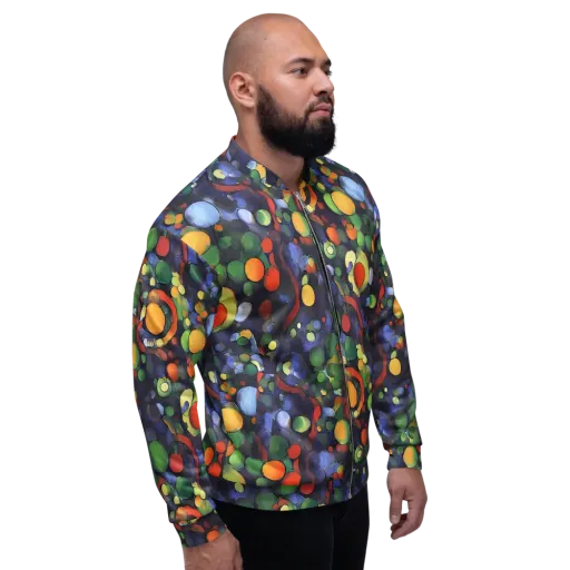 Cobalt Harvest on a Bomber Jacket