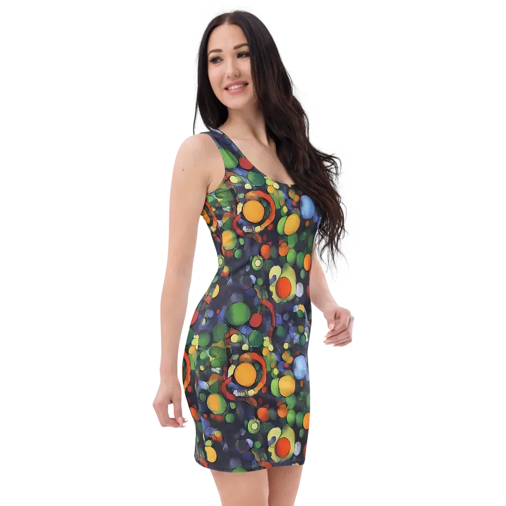 Cobalt Harvest on Bodycon Dress — Right Front