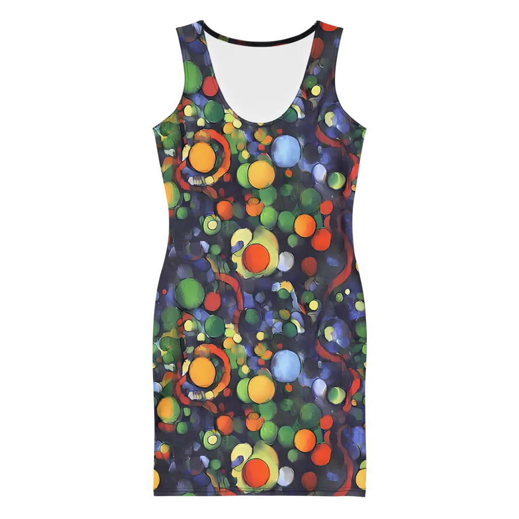 Cobalt Harvest on Bodycon Dress — Front