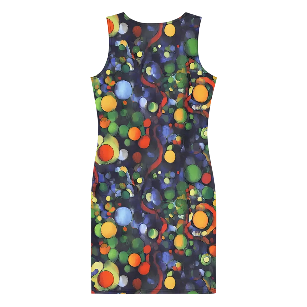Cobalt Harvest on Bodycon Dress — Back