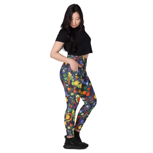 Cobalt Harvest on a Leggings with Pockets