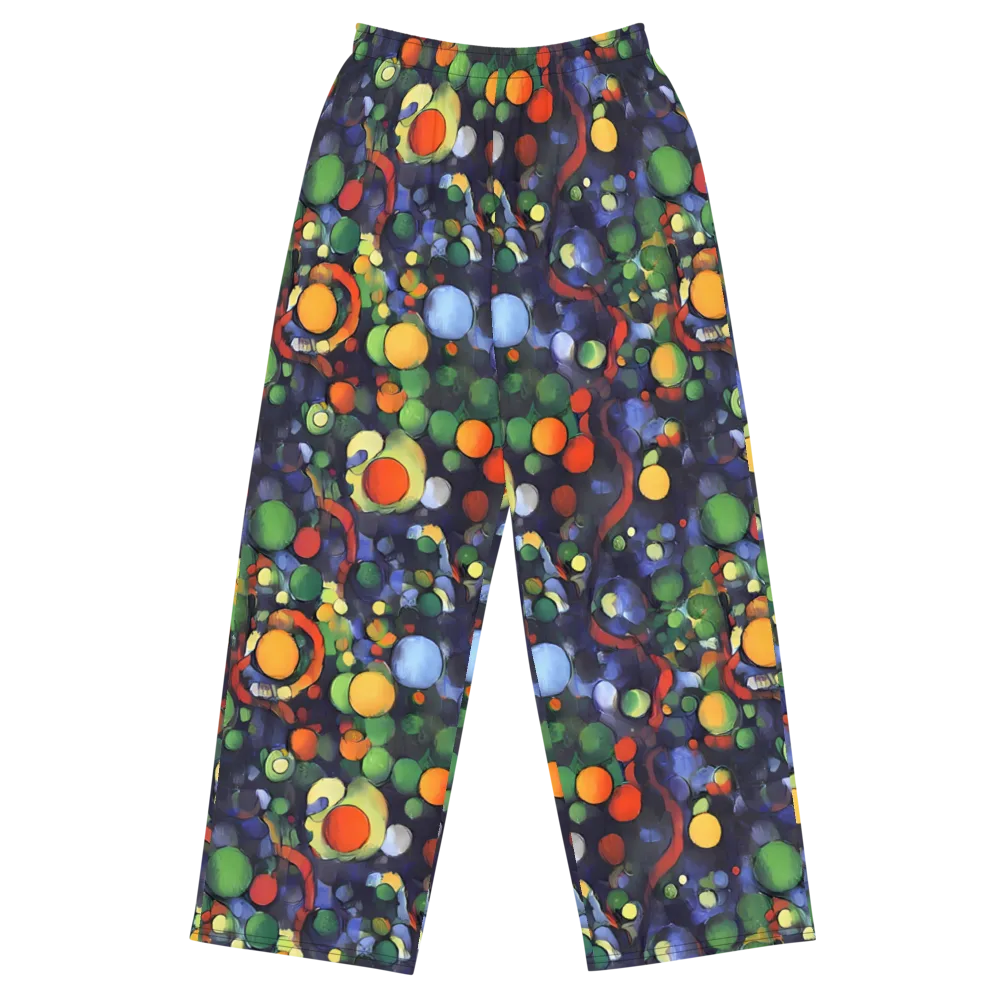 Cobalt Harvest on Wide-Leg Pants — Front