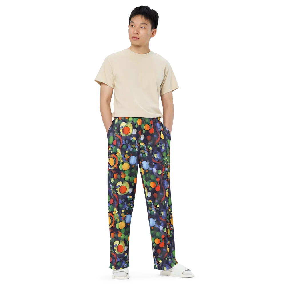 Cobalt Harvest on Wide-Leg Pants — Front