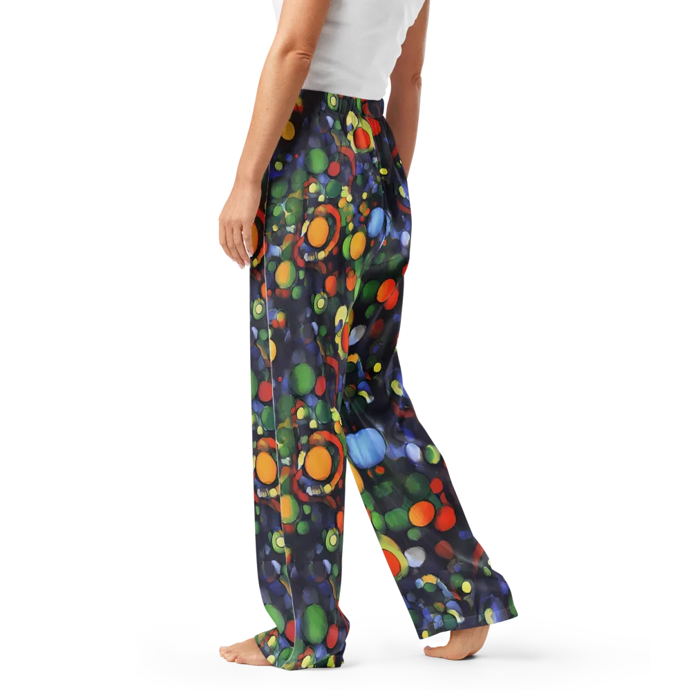 Cobalt Harvest on Women's Pajama Pants — Left
