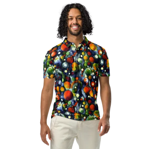 Neon Harvest on a Men's Slim Fit Polo Shirt