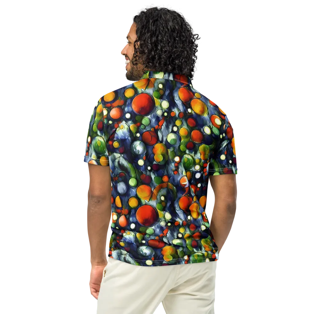 Neon Harvest on Men's Slim Fit Polo Shirt — Back