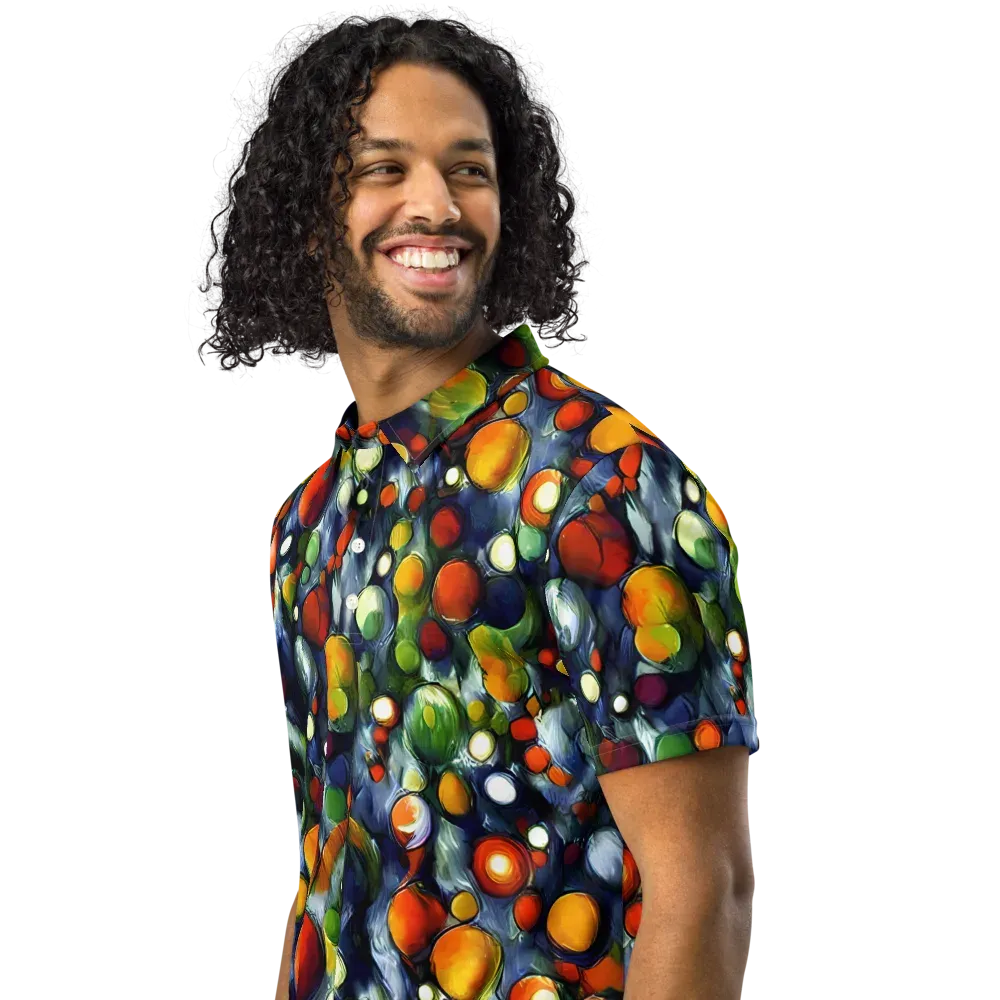 Neon Harvest on Men's Slim Fit Polo Shirt — Left Front