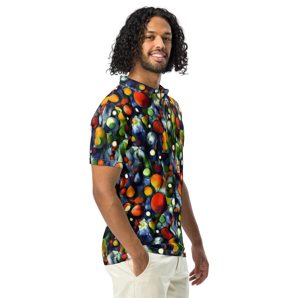 Neon Harvest on Men's Slim Fit Polo Shirt — Right Front