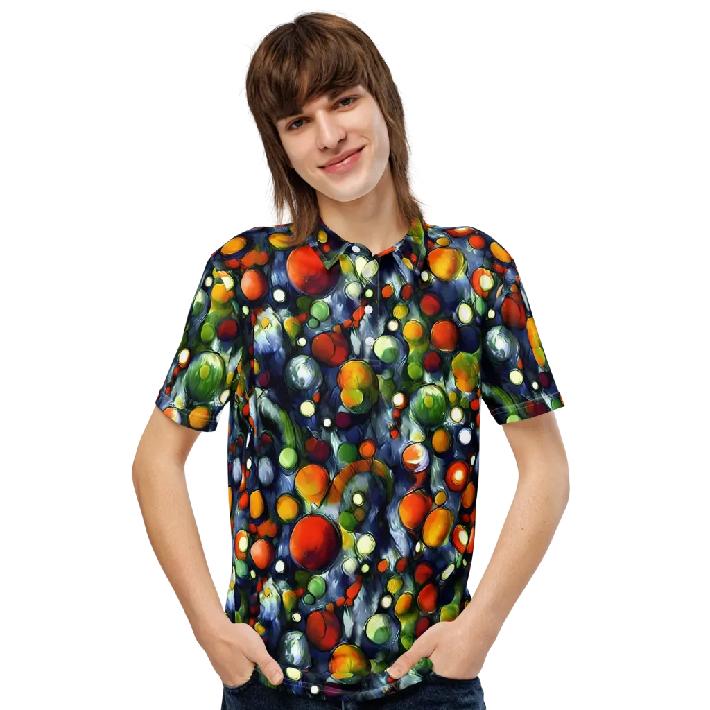Neon Harvest on Men's Slim Fit Polo Shirt — Front