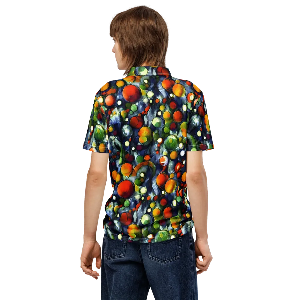 Neon Harvest on Men's Slim Fit Polo Shirt — Back