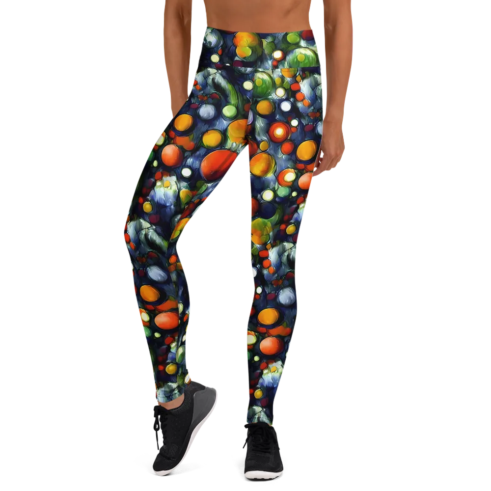 Neon Harvest on Yoga Leggings — Front