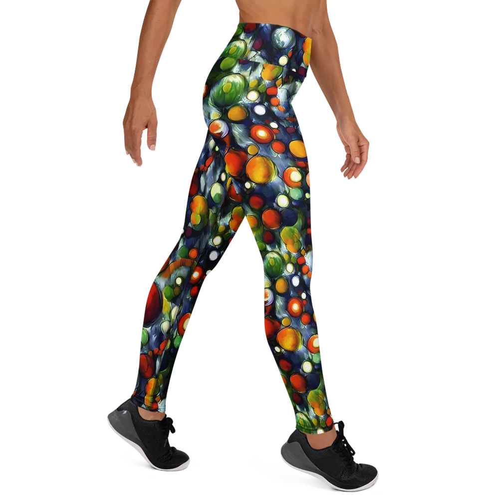 Neon Harvest on Yoga Leggings — Right