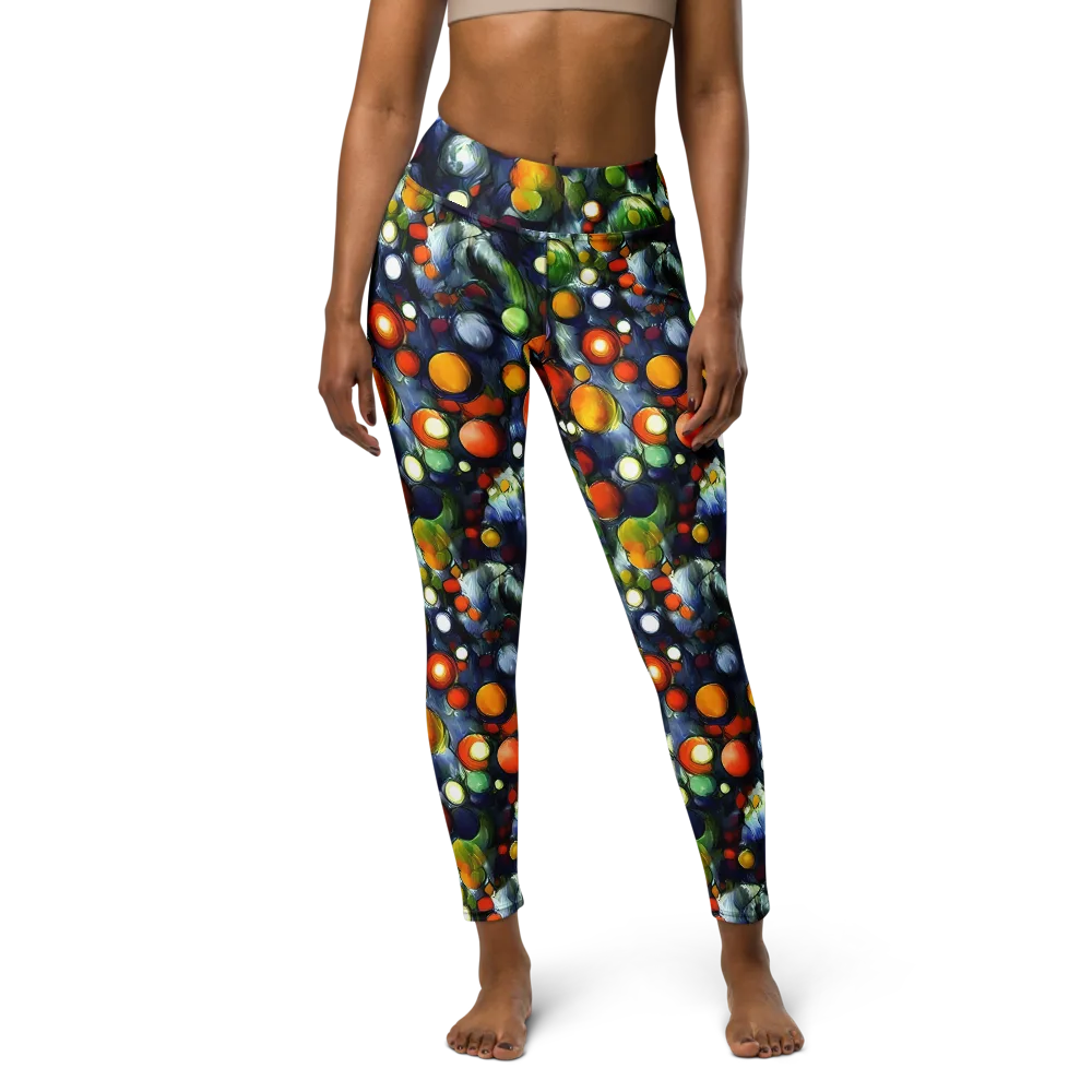 Neon Harvest on Yoga Leggings — Front