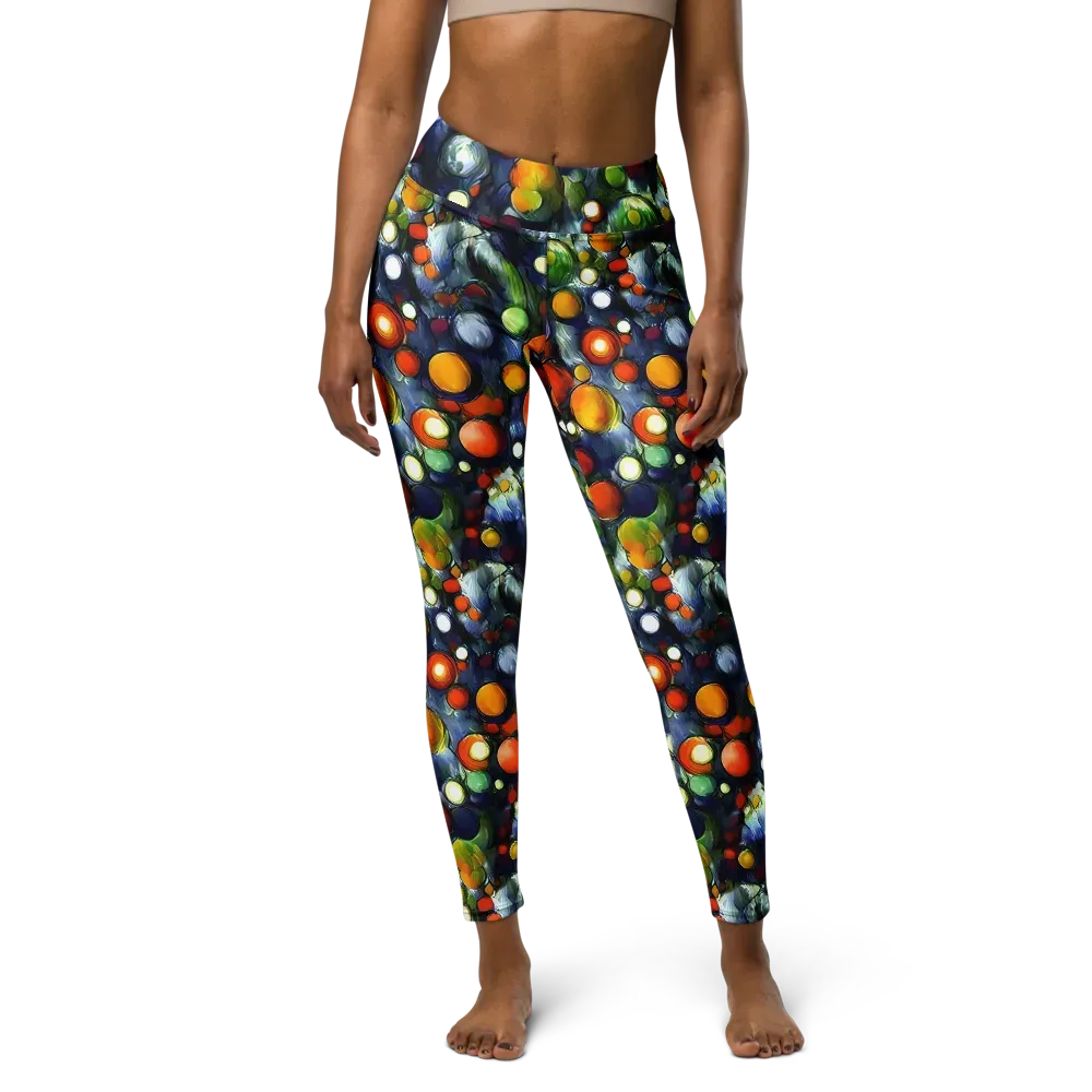 Neon Harvest on Yoga Leggings — Front