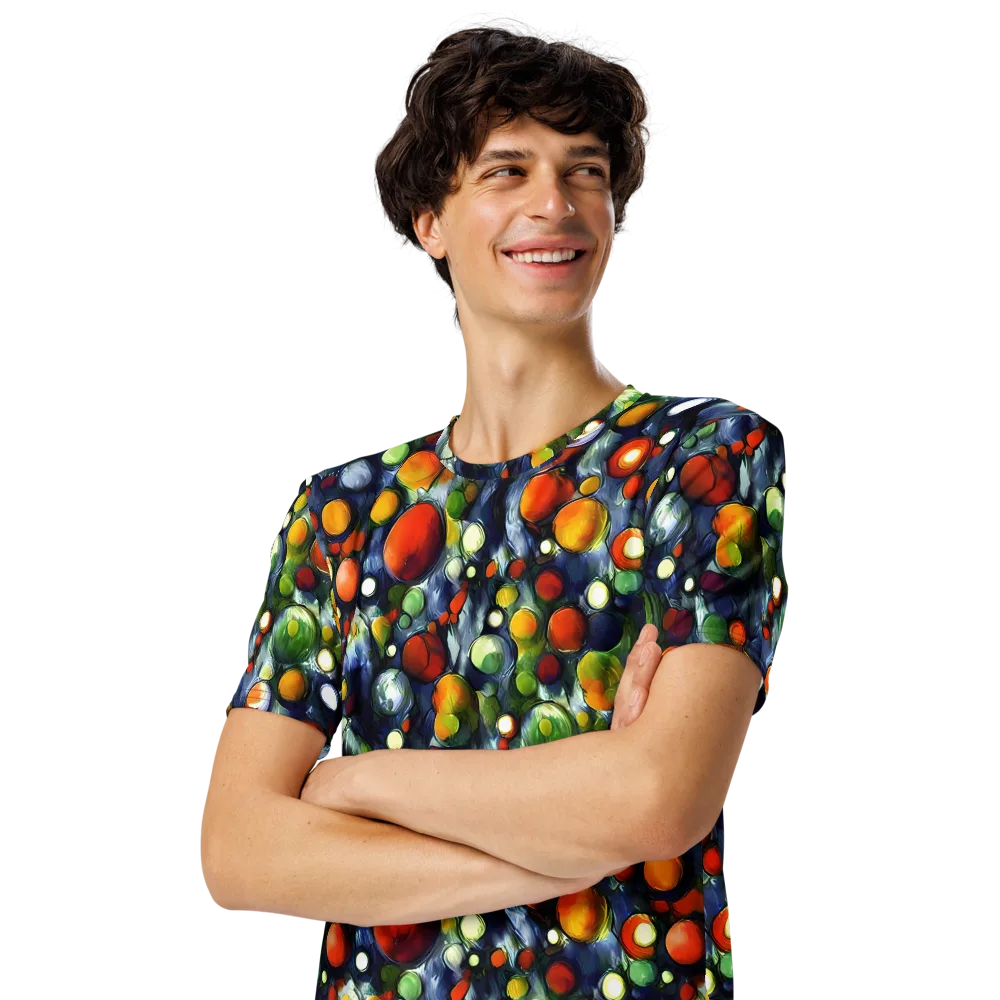 Neon Harvest on Men's Crew Neck T-Shirt — Left Front