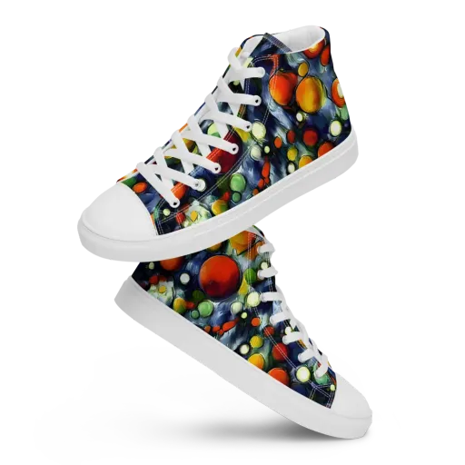 Neon Harvest on a Men's High Top Canvas Shoes