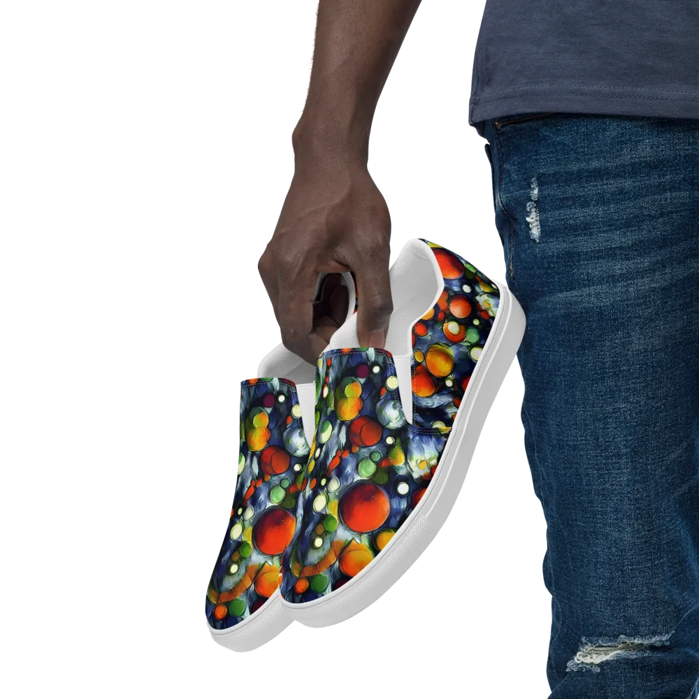 Neon Harvest on Men's Slip-On Canvas Shoes — Left Front
